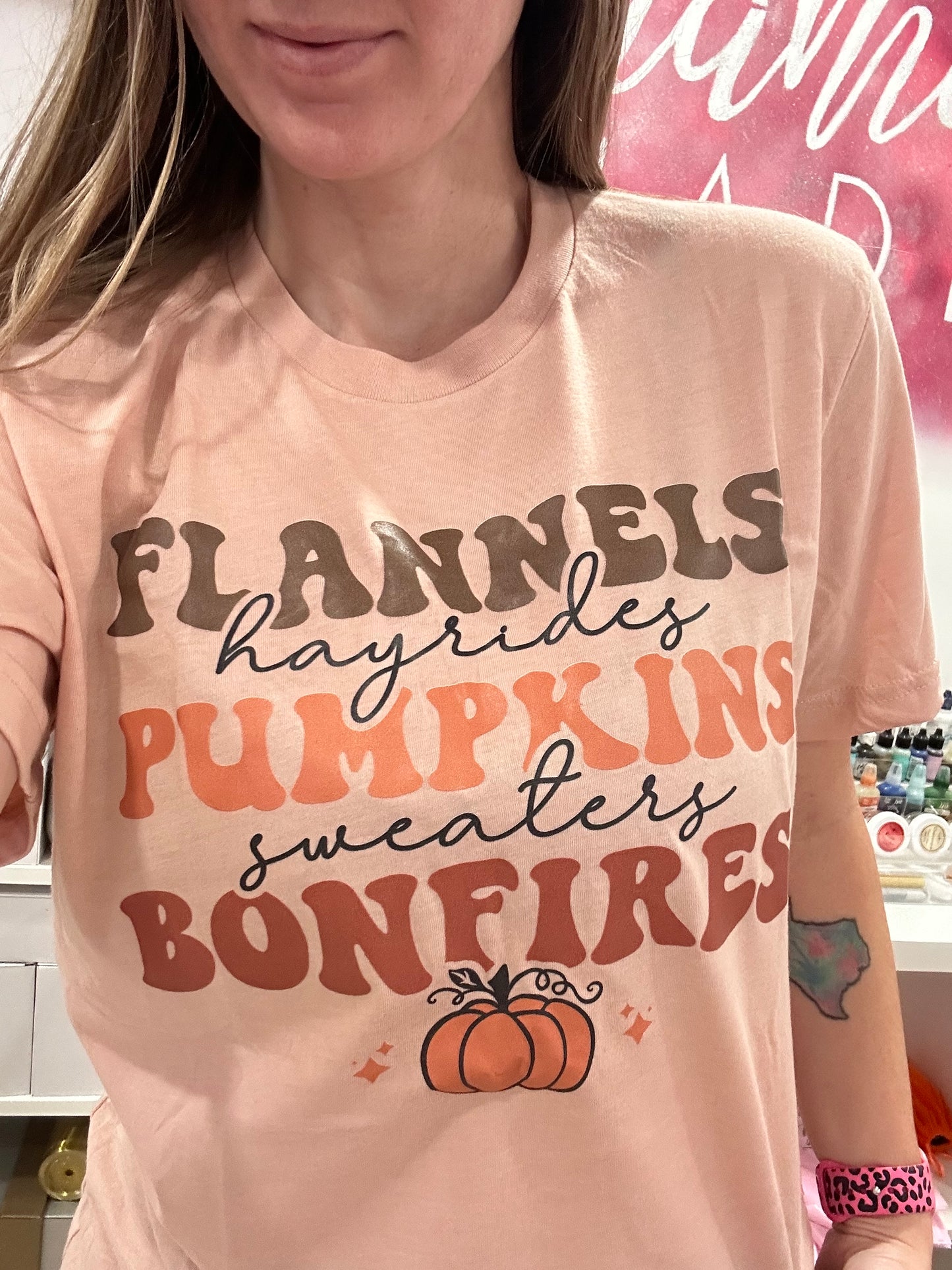 Flannels, Pumpkins, Bonfires T-Shirt