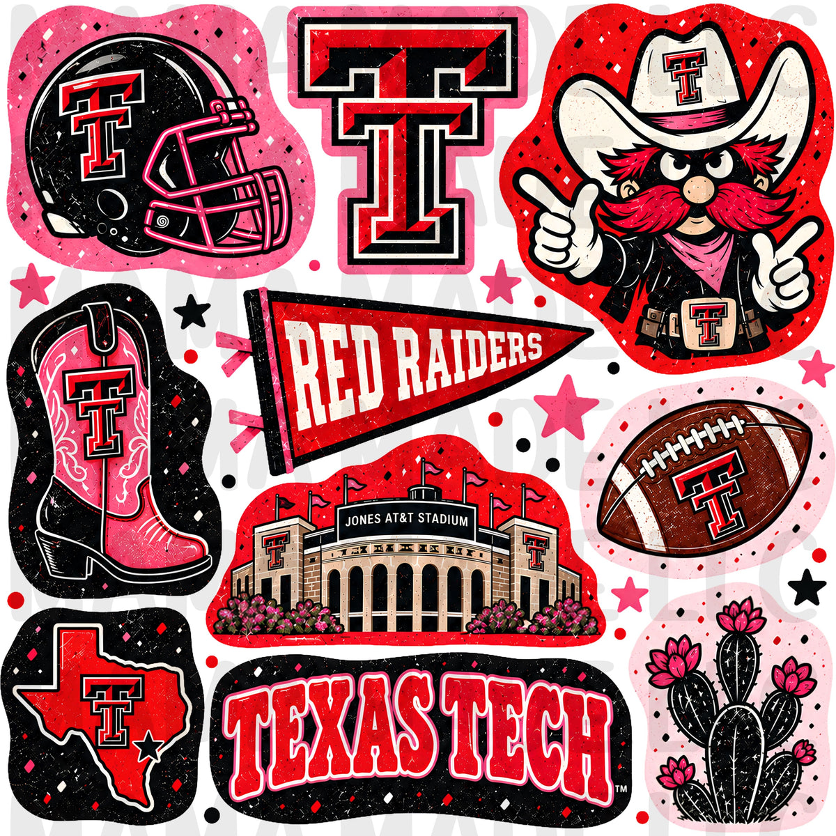 College Football Collage T-Shirt