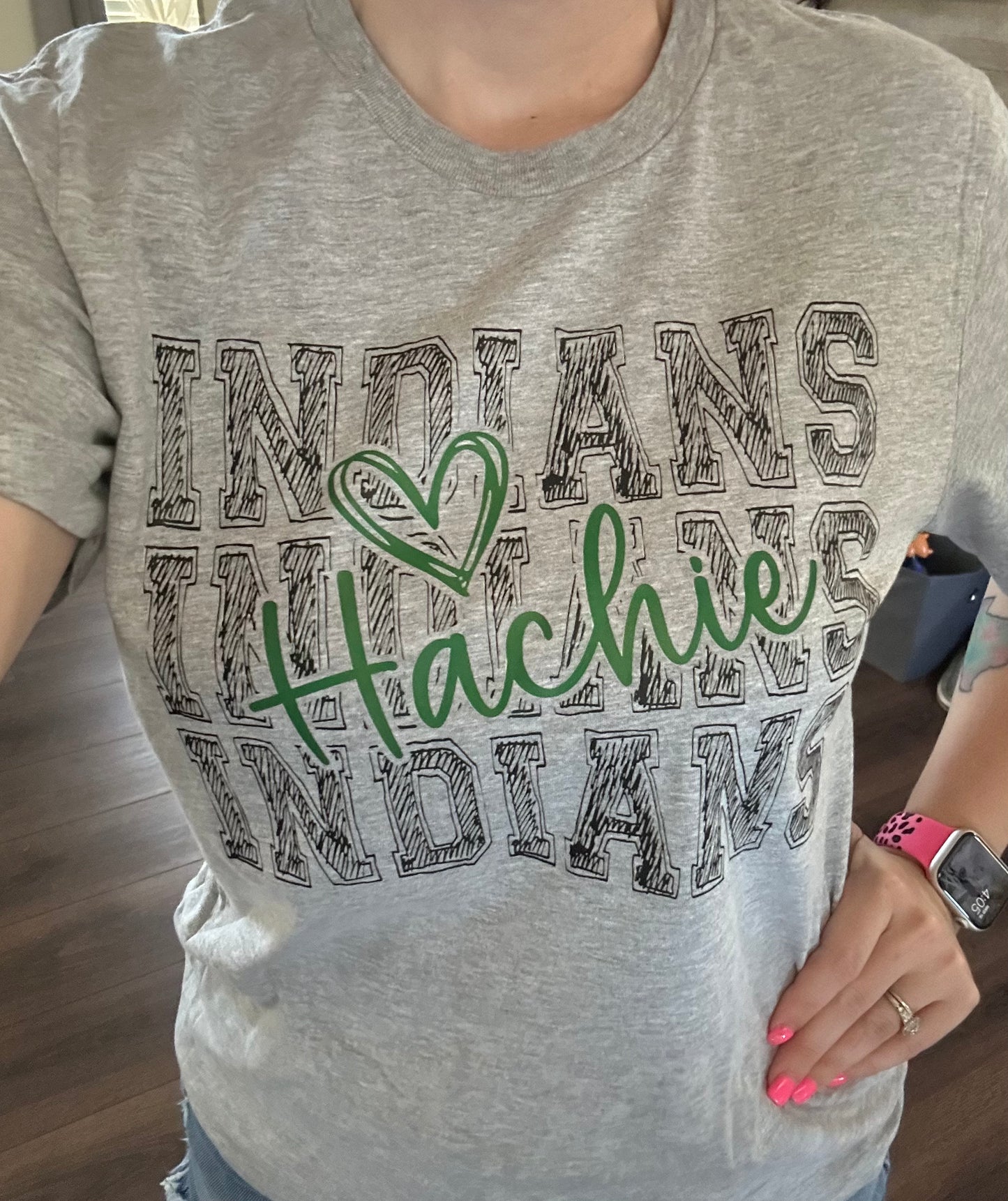 Indians Stacked Scribble T-Shirt