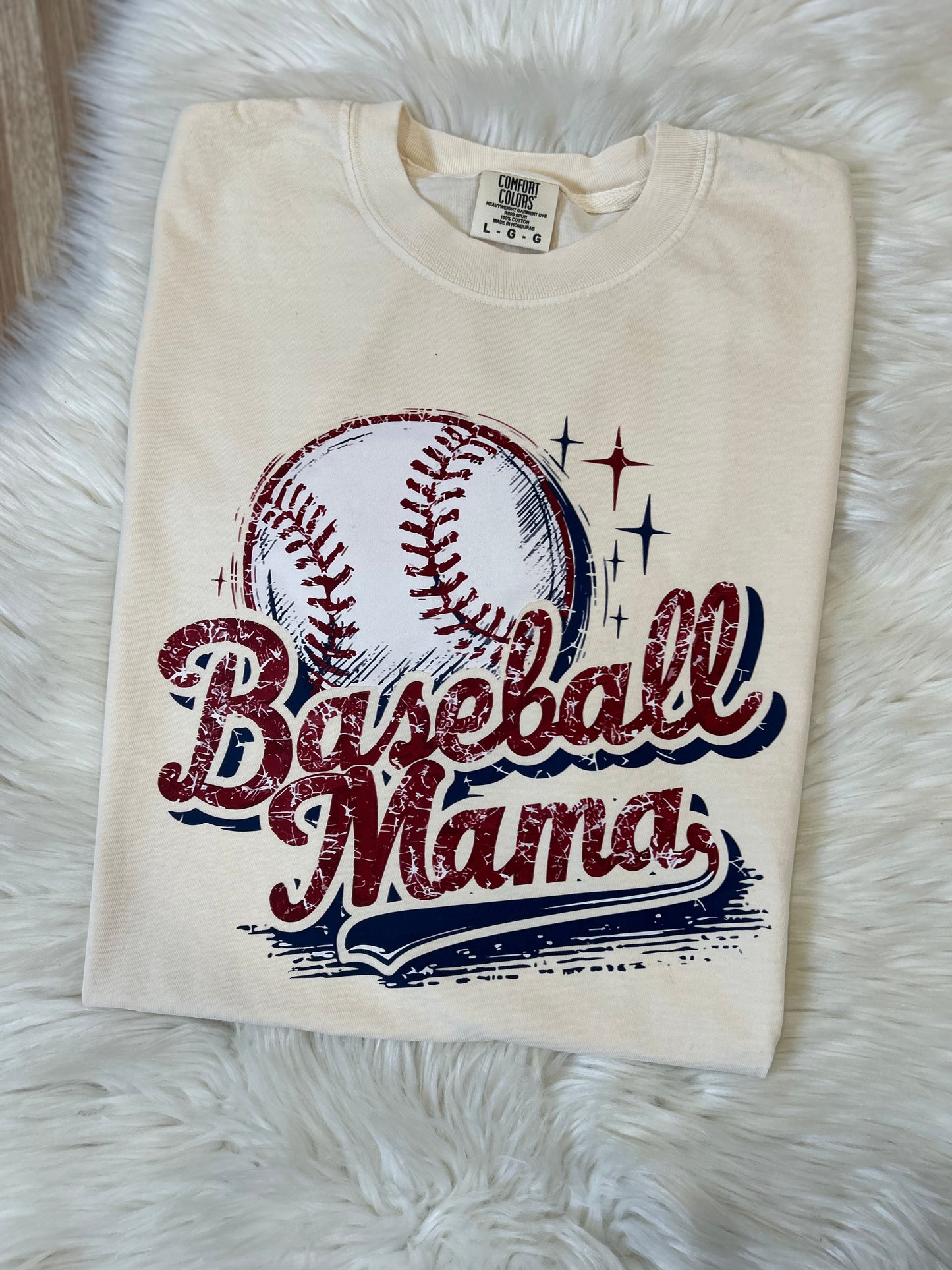 Distressed Baseball Mama T-Shirt