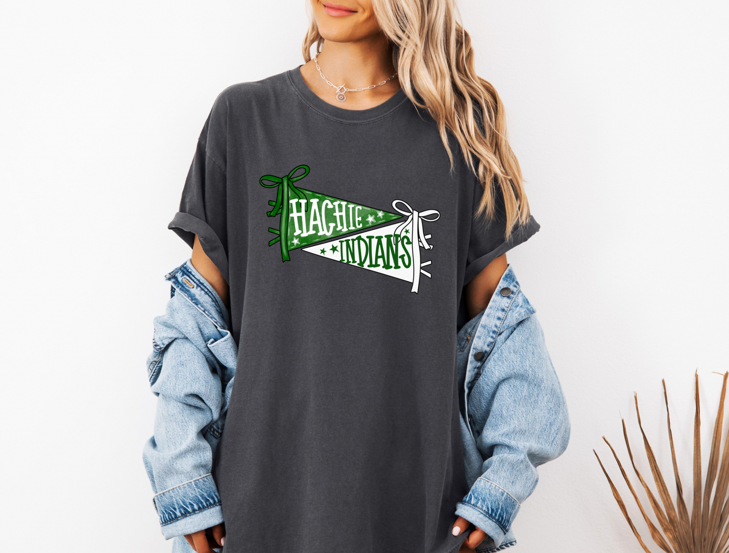 Hachie Indians Pennant Flag T-Shirt