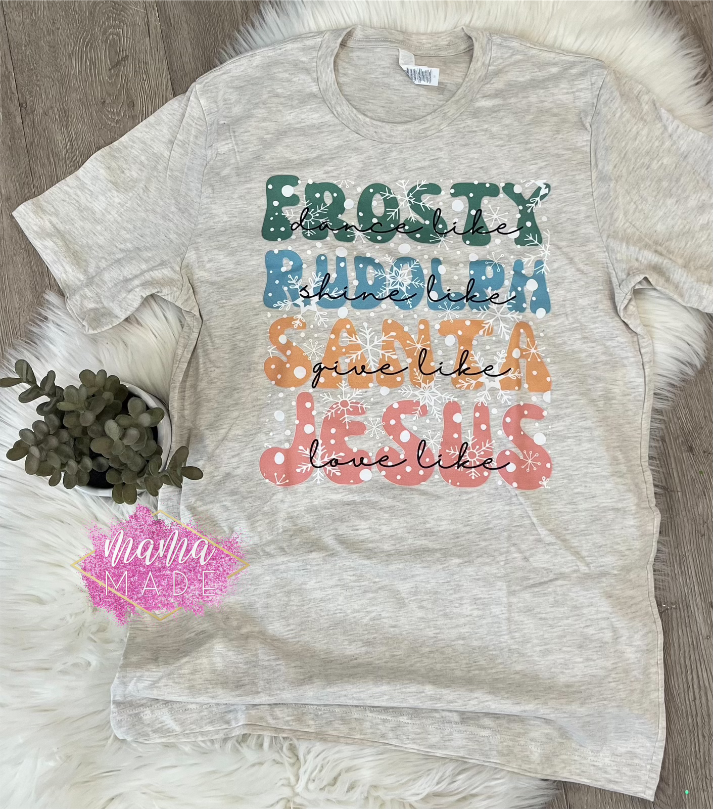 Frosty Rudolph Santa Jesus T-Shirt