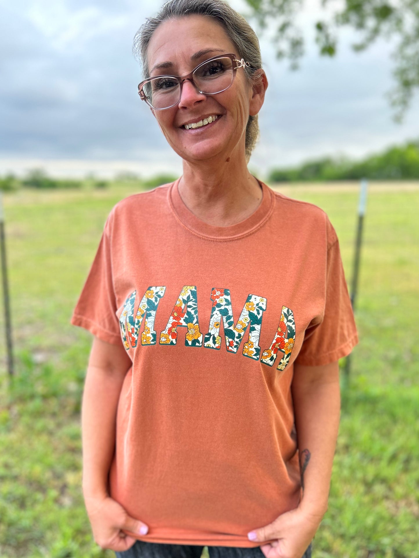 Floral MAMA T-Shirt