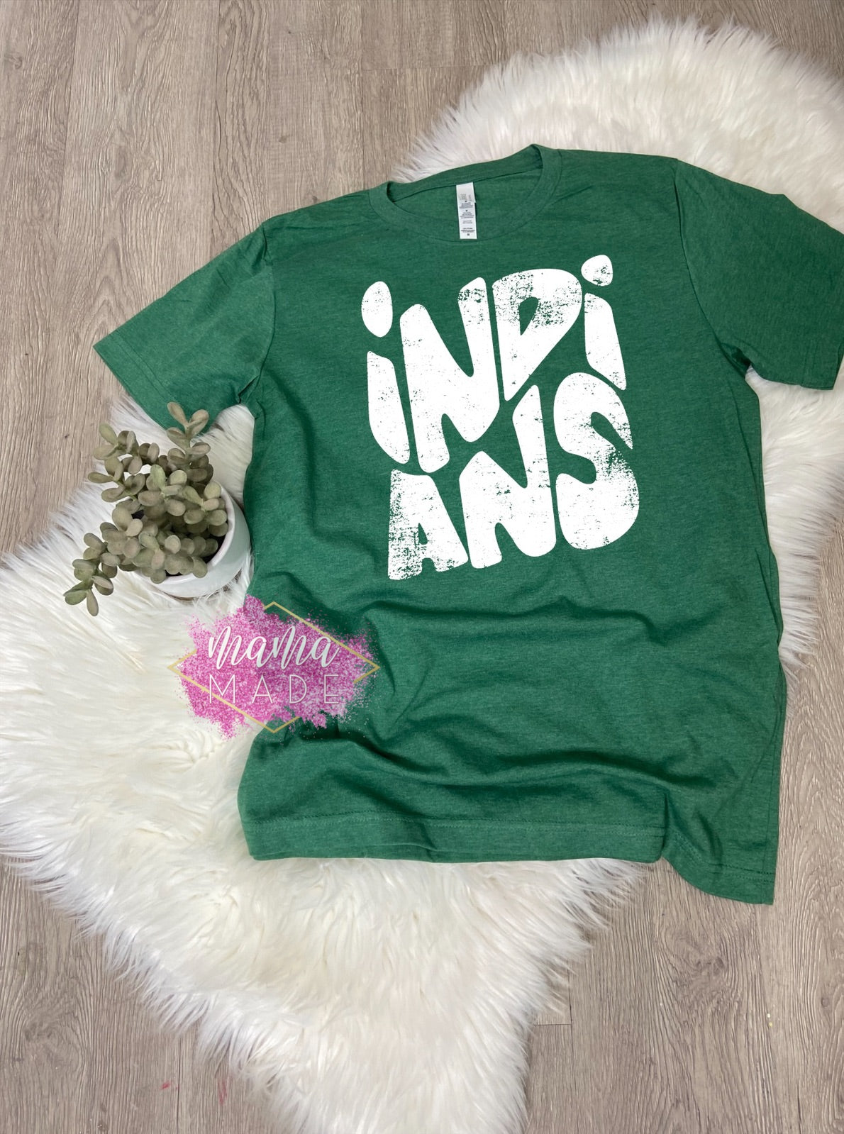 Stacked Indians Bubble Letters T-Shirt