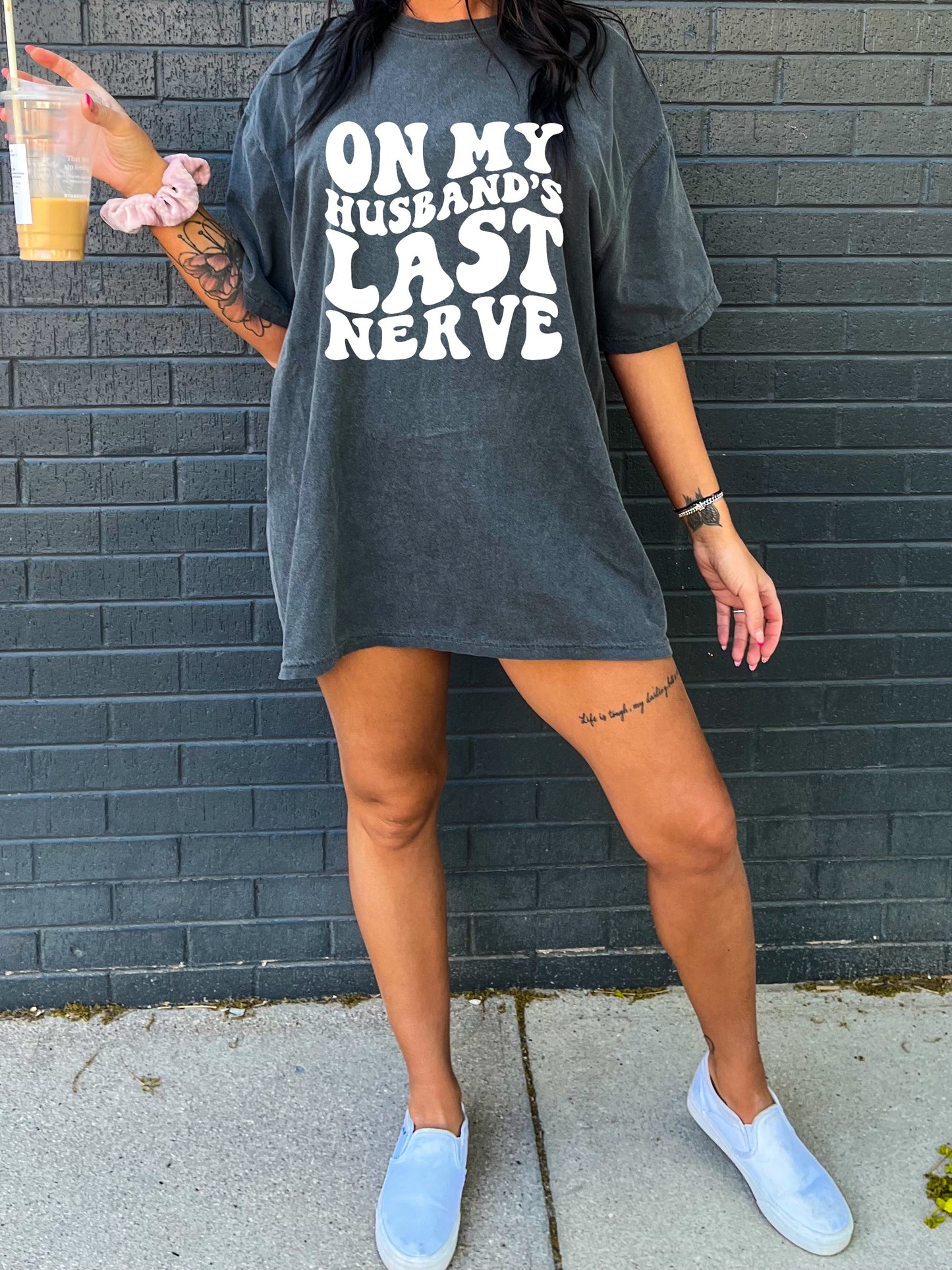 On My Husband’s Last Nerve T-Shirt