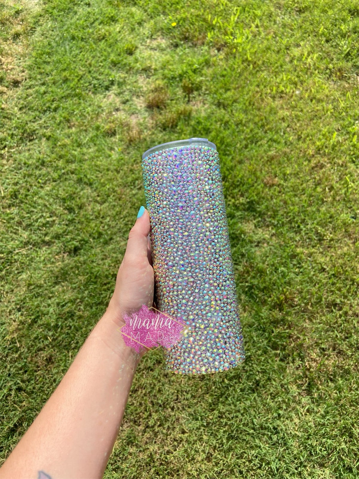 Scattered Rhinestone Tumbler