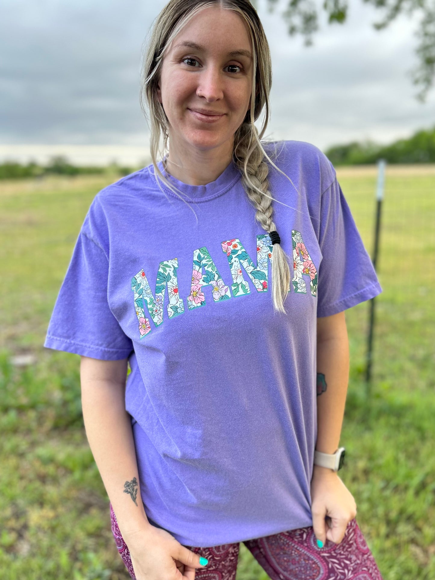 Floral MAMA T-Shirt