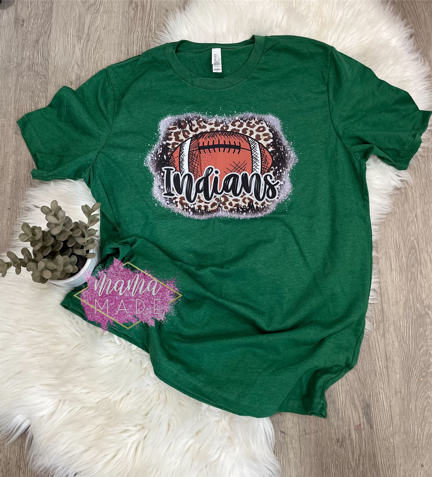 Indians Football & Cheetah T-Shirt