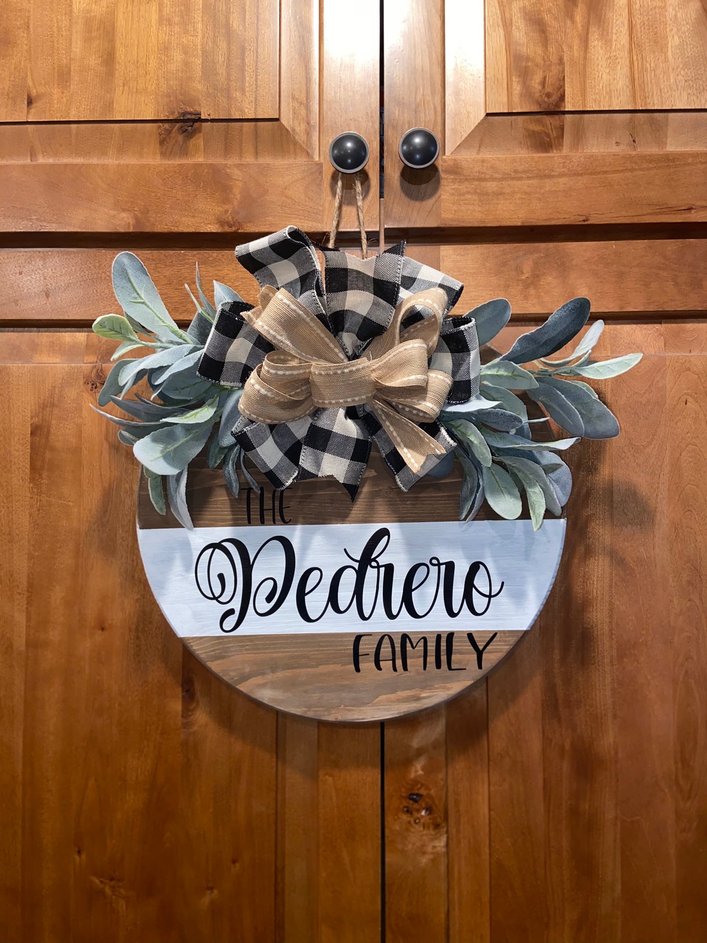 Personalized Wooden Door Hanger