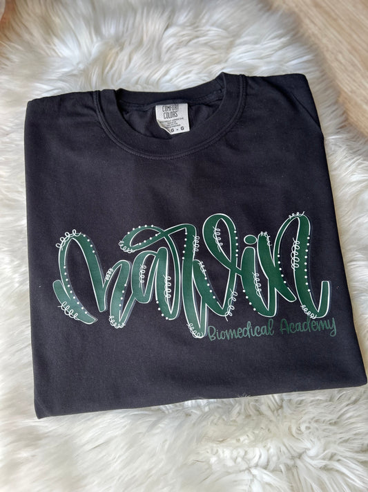 Marvin Biomedical Academy Handwritten Script T-Shirt