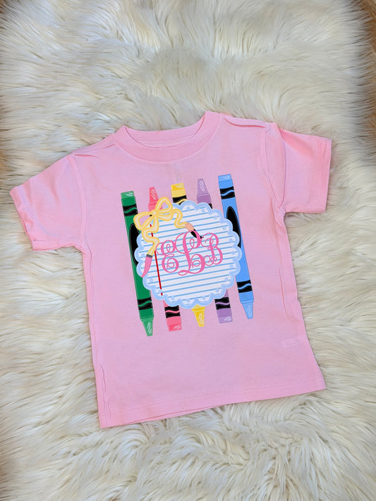 Crayon Monogram T-Shirt