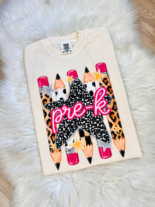 Cheetah Pencil Grade Level T-Shirt