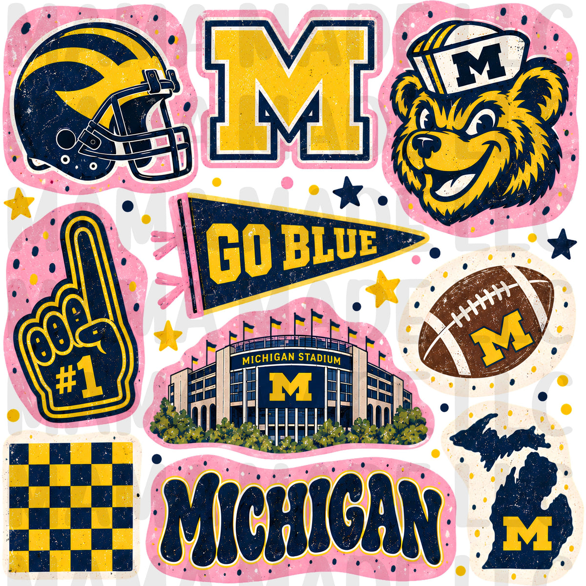 College Football Collage T-Shirt