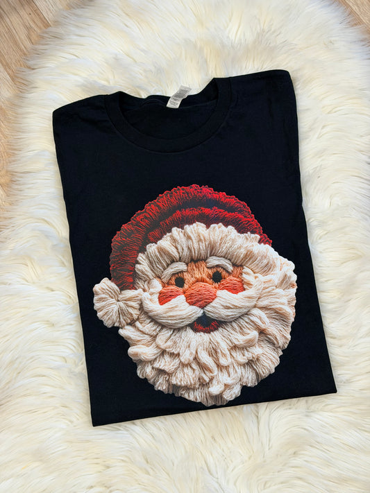 Faux Yarn Santa T-Shirt