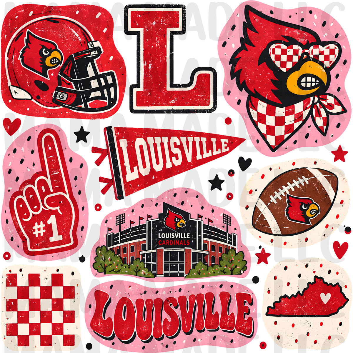 College Football Collage T-Shirt
