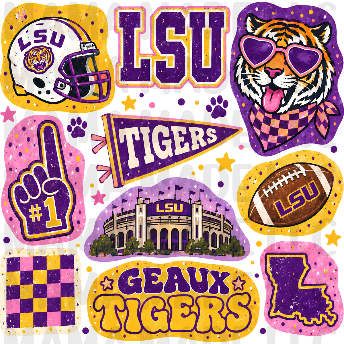 College Football Collage T-Shirt