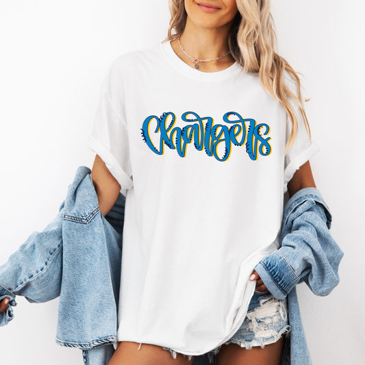 Chargers Script T-Shirt