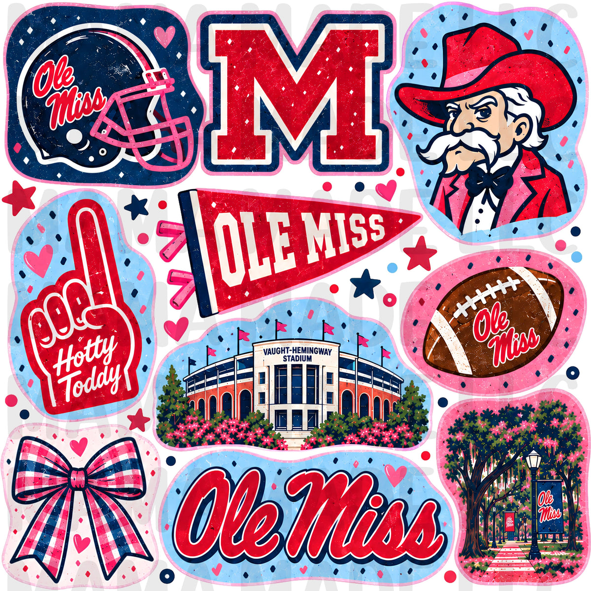 College Football Collage T-Shirt
