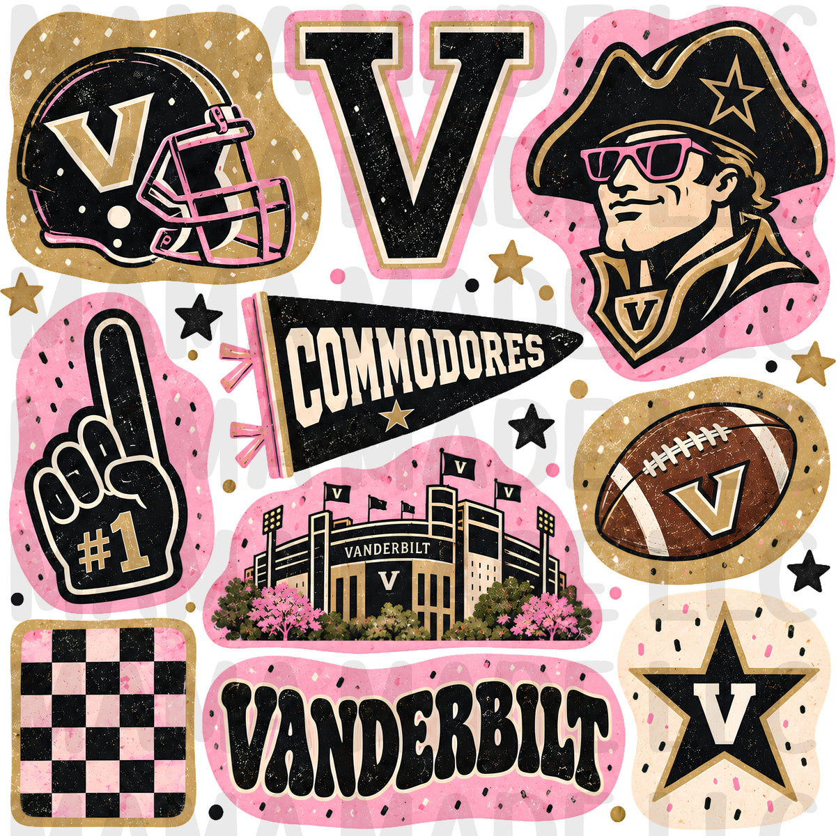 College Football Collage T-Shirt