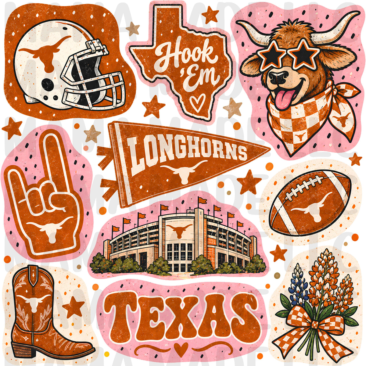 College Football Collage T-Shirt