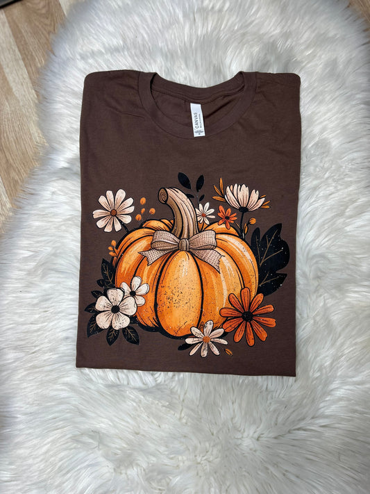 Pumpkin Floral T-Shirt