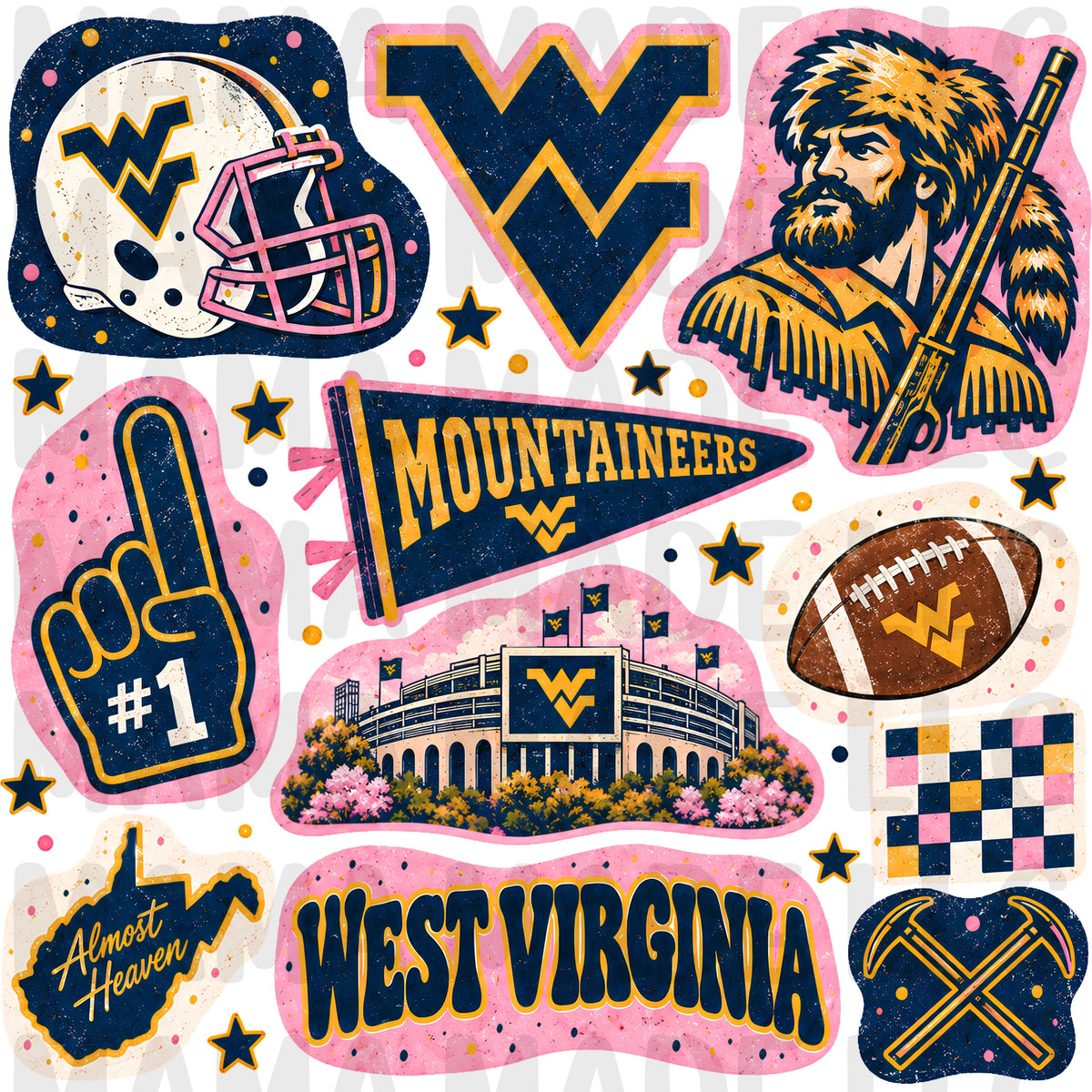 College Football Collage T-Shirt