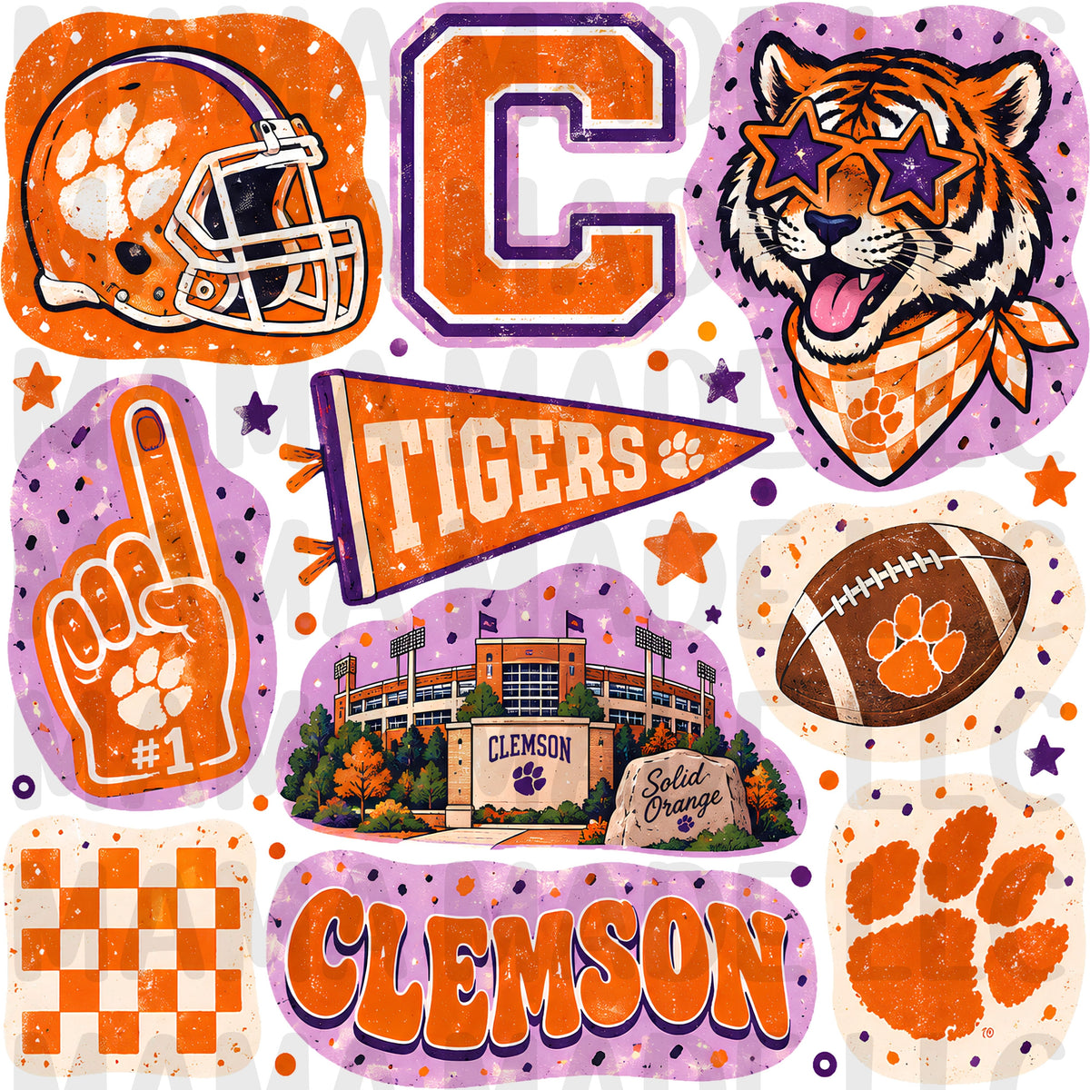 College Football Collage T-Shirt