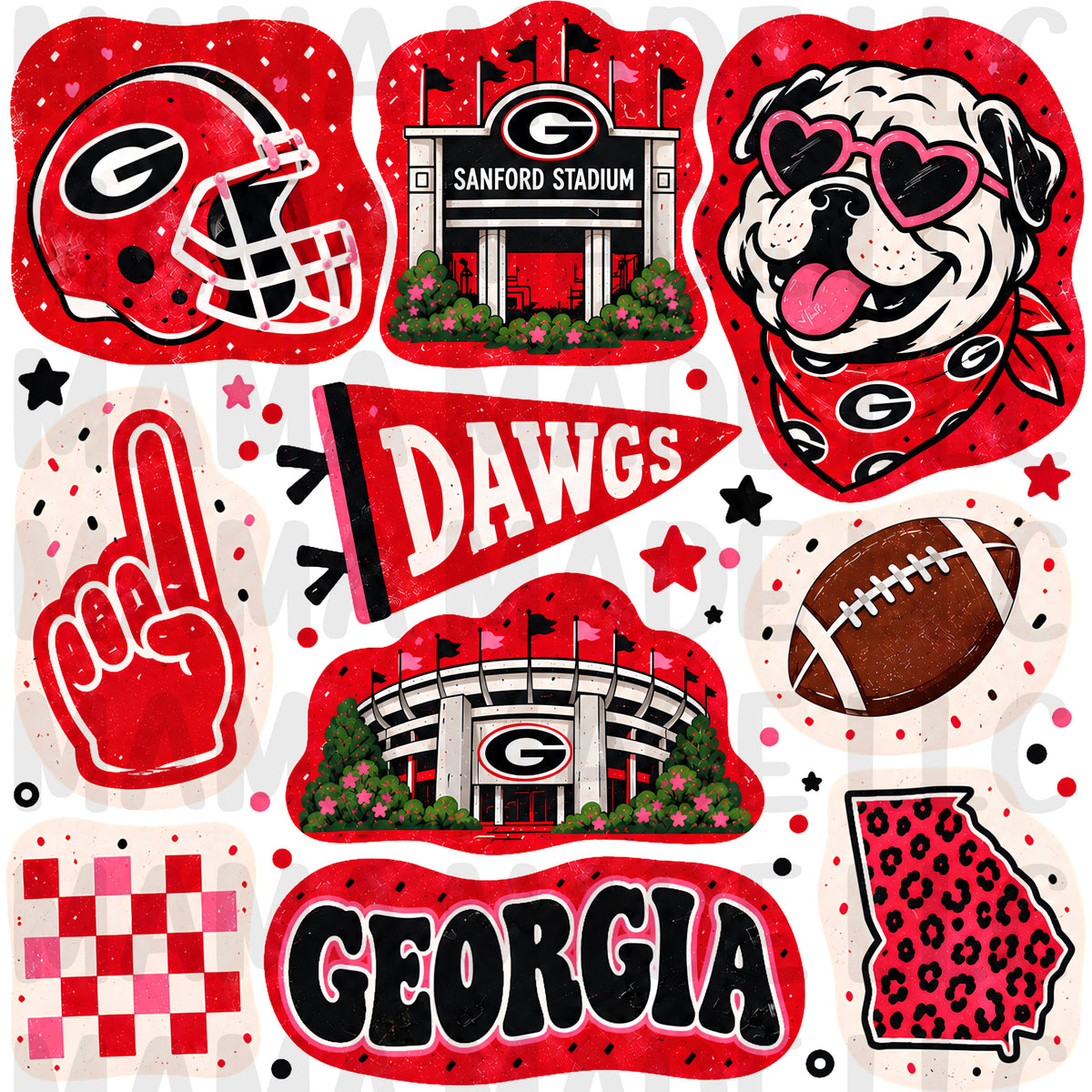 College Football Collage T-Shirt