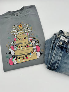 Pencil Christmas Tree T-Shirt