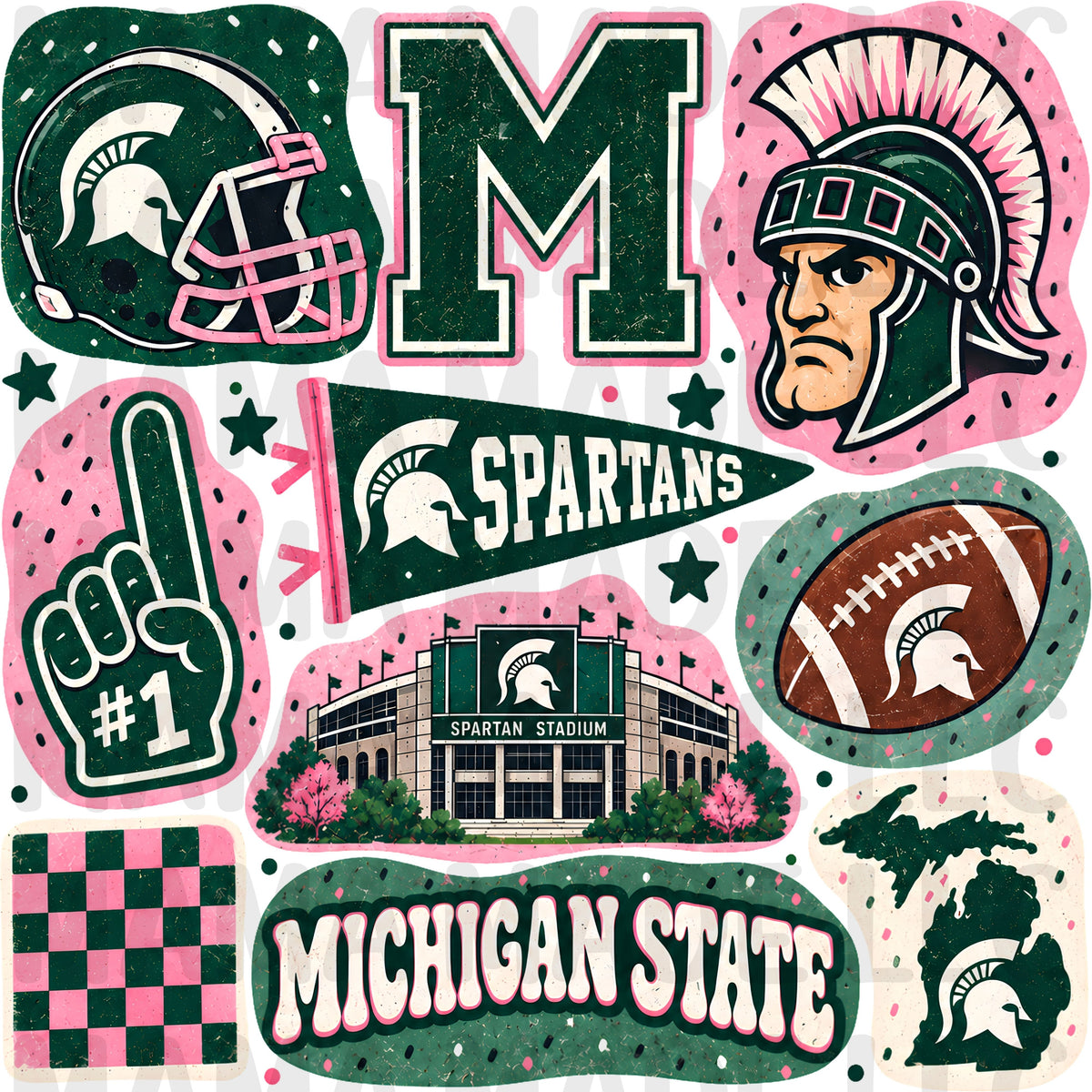 College Football Collage T-Shirt