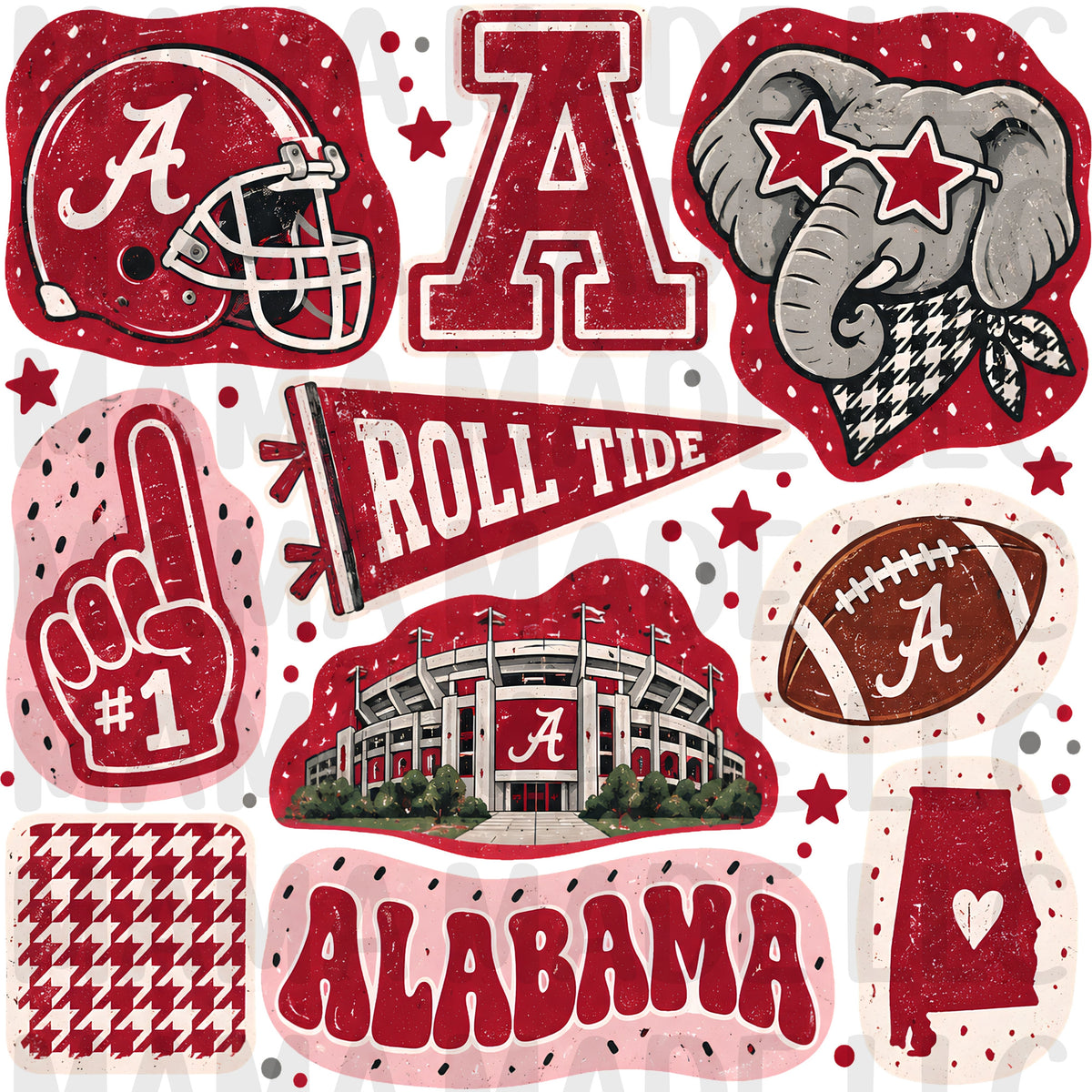 College Football Collage T-Shirt