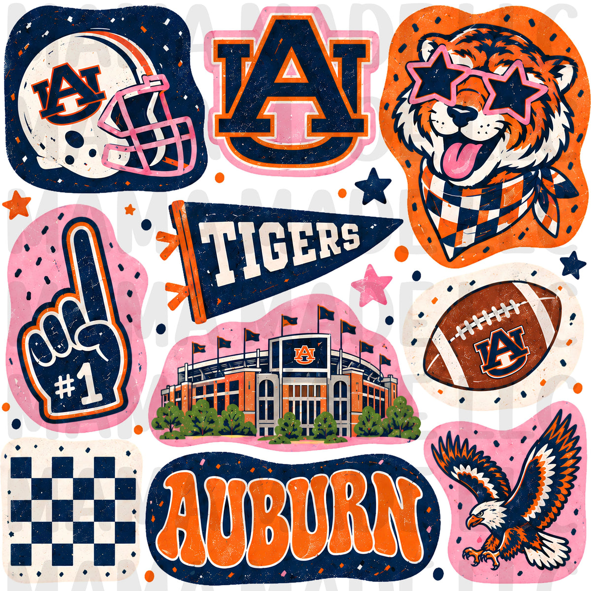 College Football Collage T-Shirt
