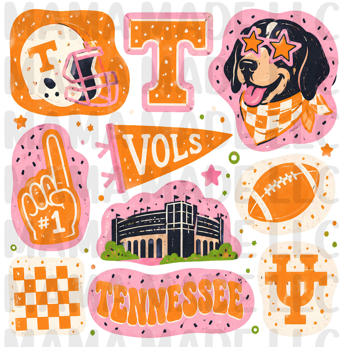 College Football Collage T-Shirt