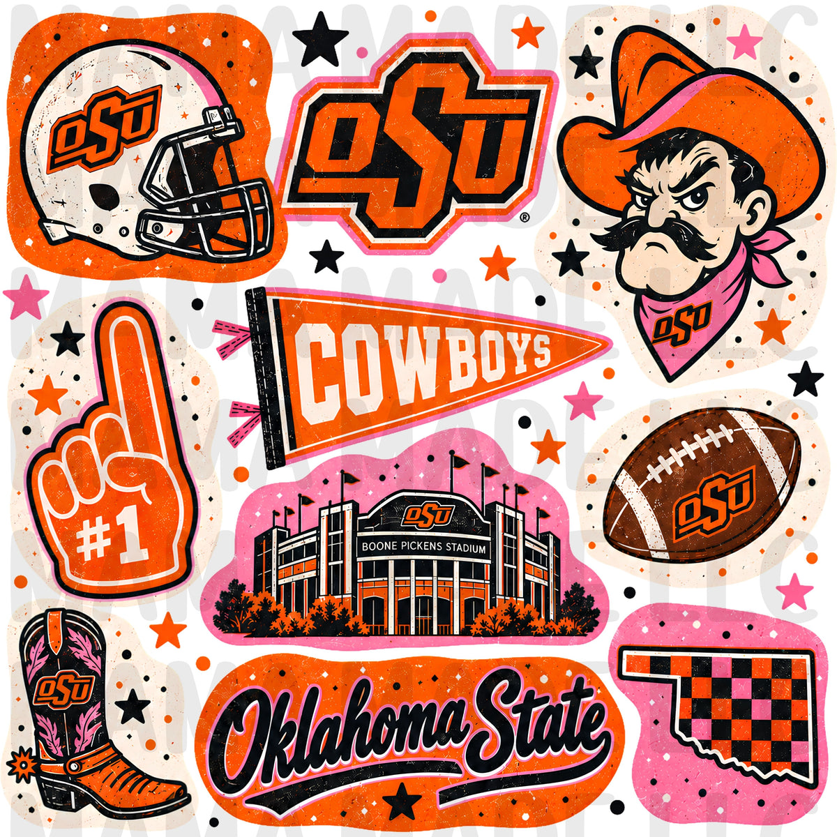 College Football Collage T-Shirt