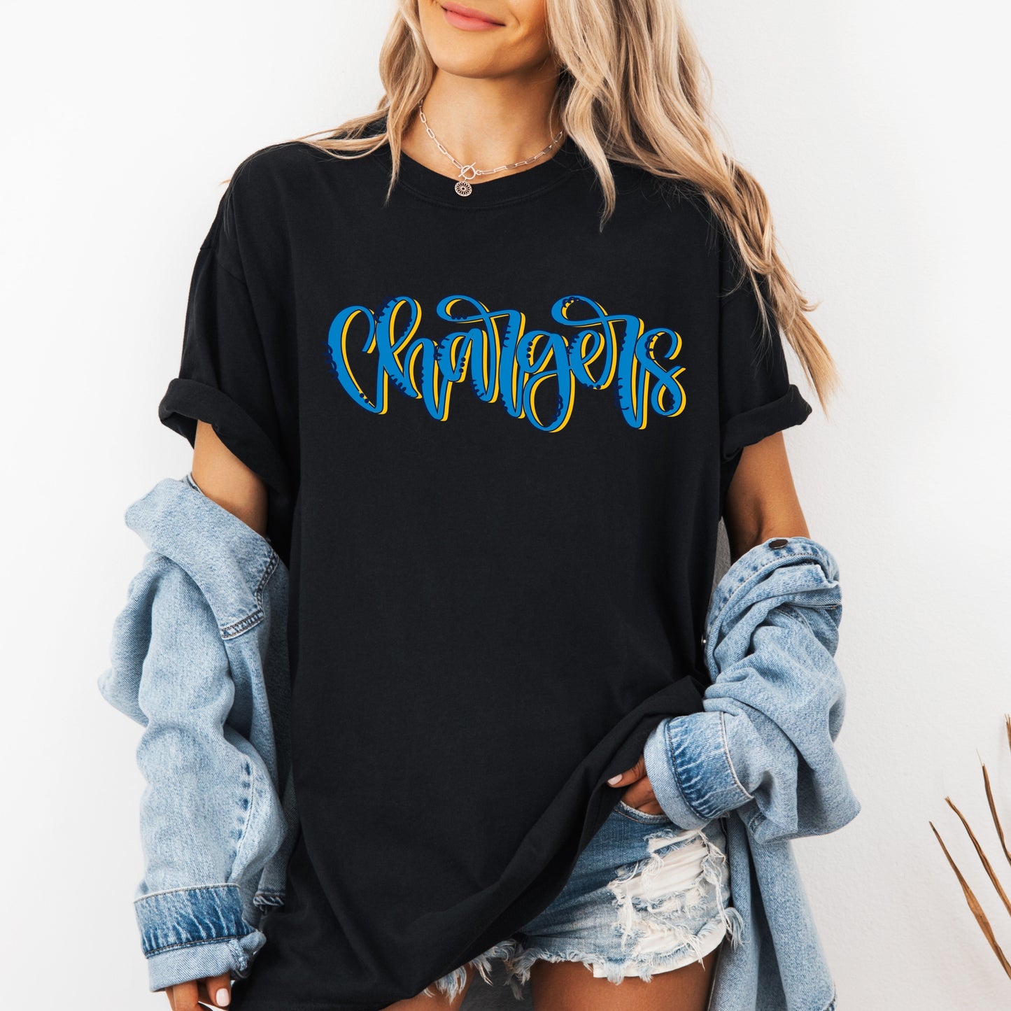 Chargers Script T-Shirt