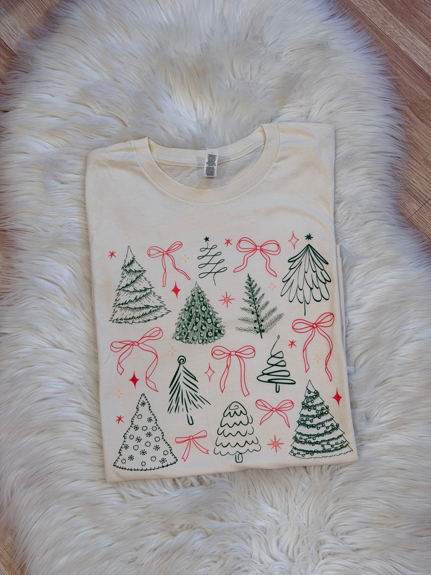 Simple Christmas Trees/Bows T-Shirt