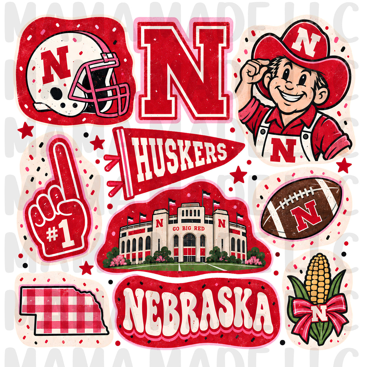 College Football Collage T-Shirt