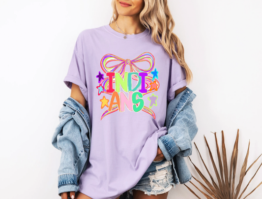 Colorful Indians W/ Bow T-Shirt