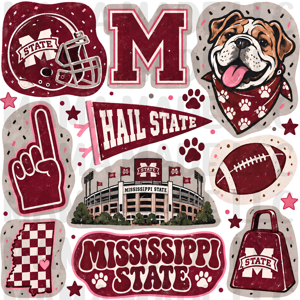 College Football Collage T-Shirt