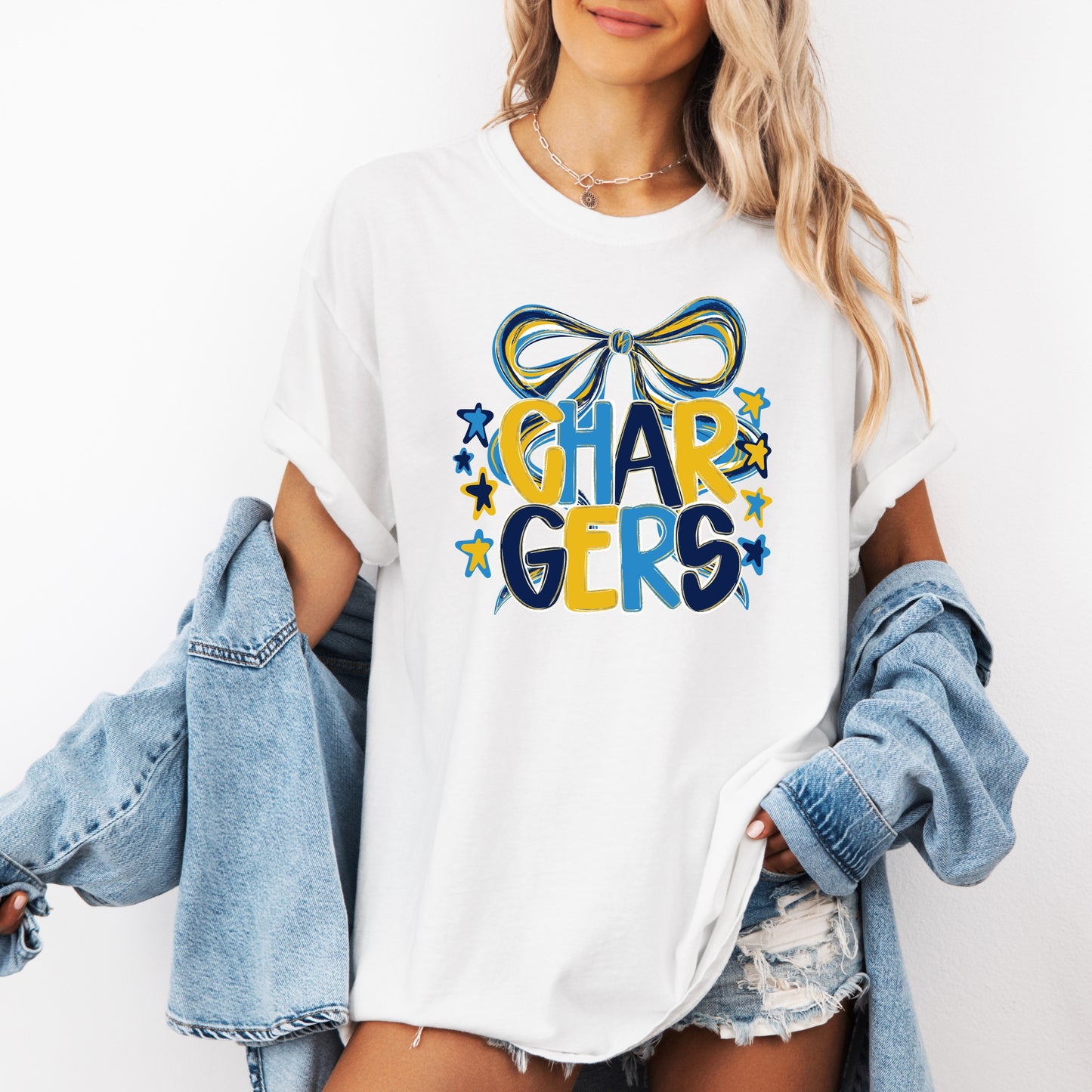 Chargers Bow T-Shirt