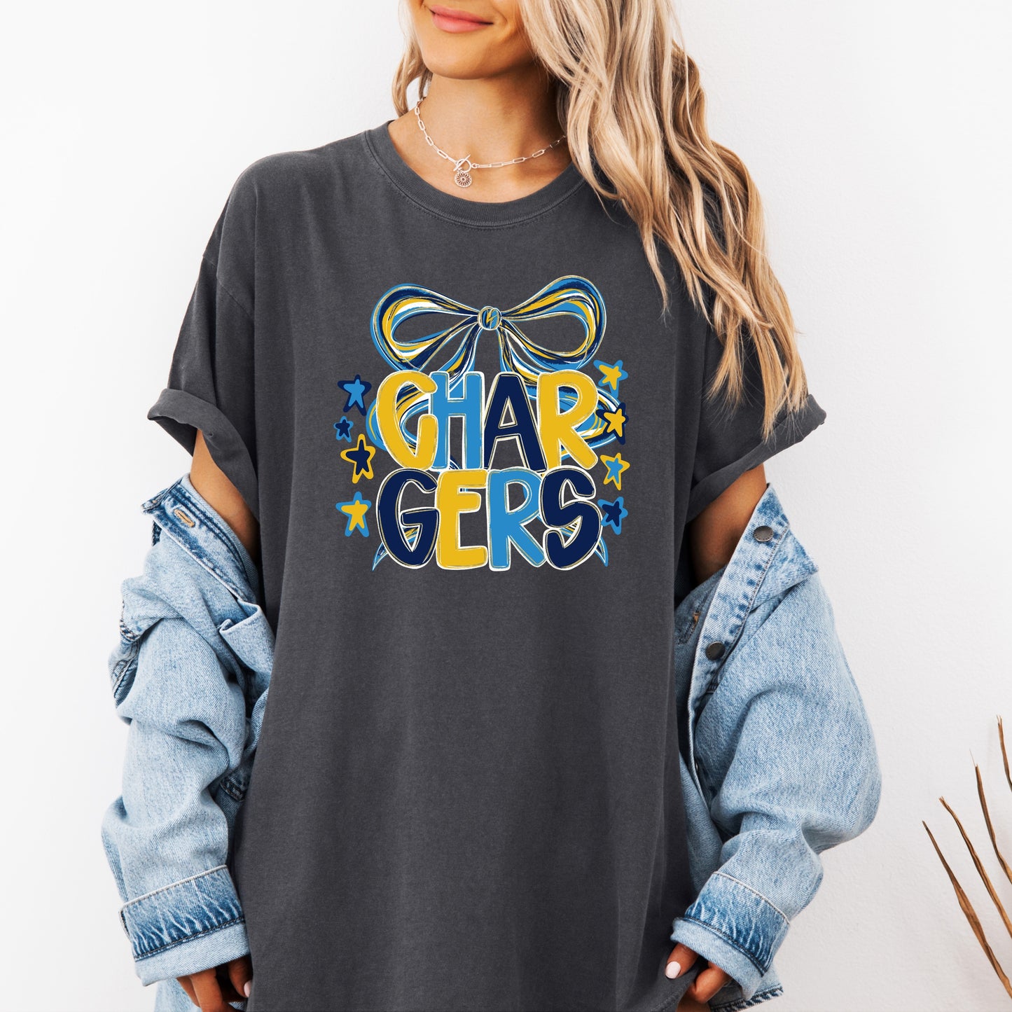 Chargers Bow T-Shirt