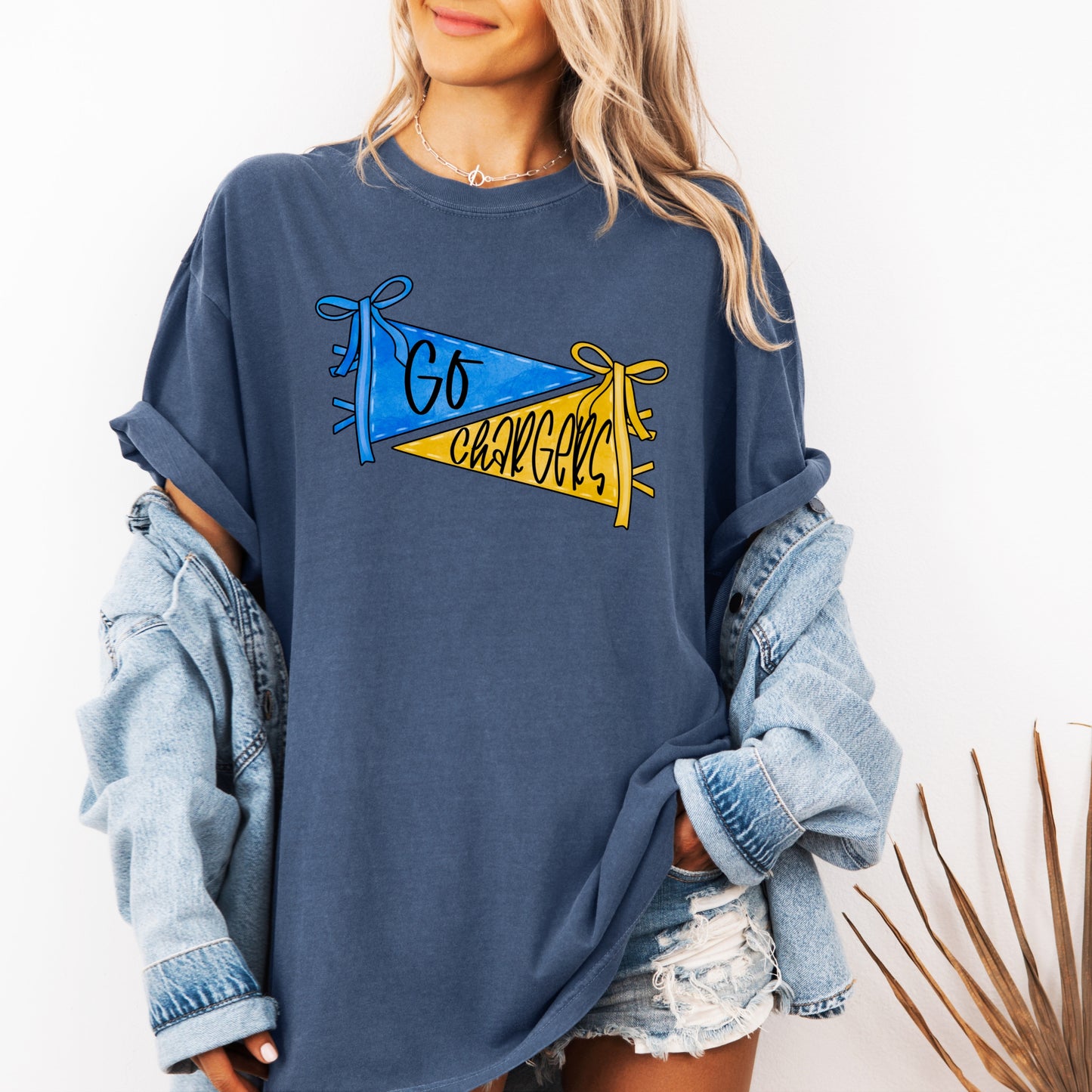 Go Chargers Pennant Flag T-Shirt