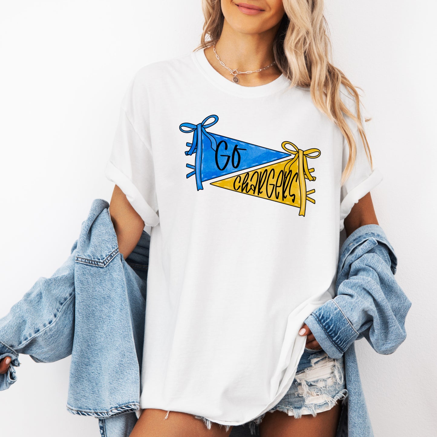 Go Chargers Pennant Flag T-Shirt