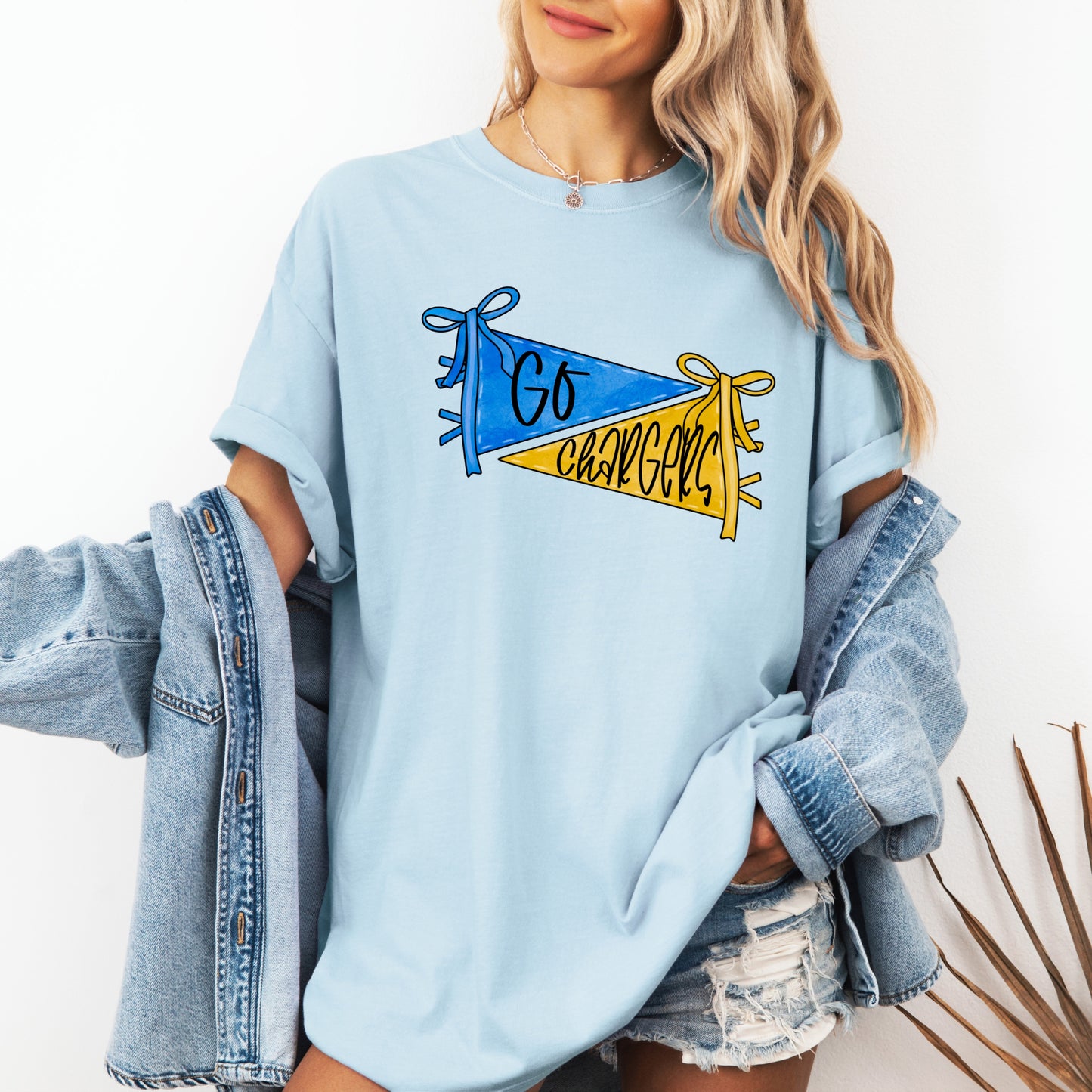 Go Chargers Pennant Flag T-Shirt