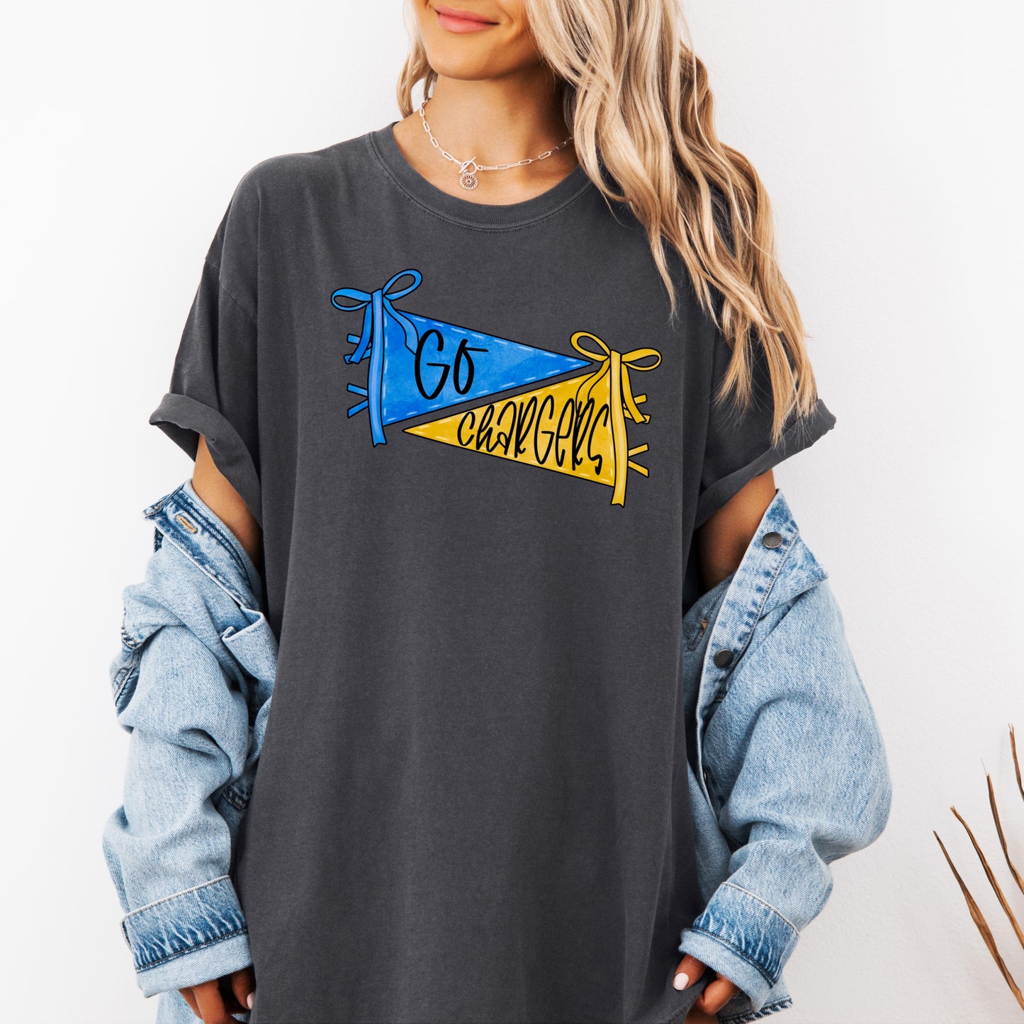 Go Chargers Pennant Flag T-Shirt