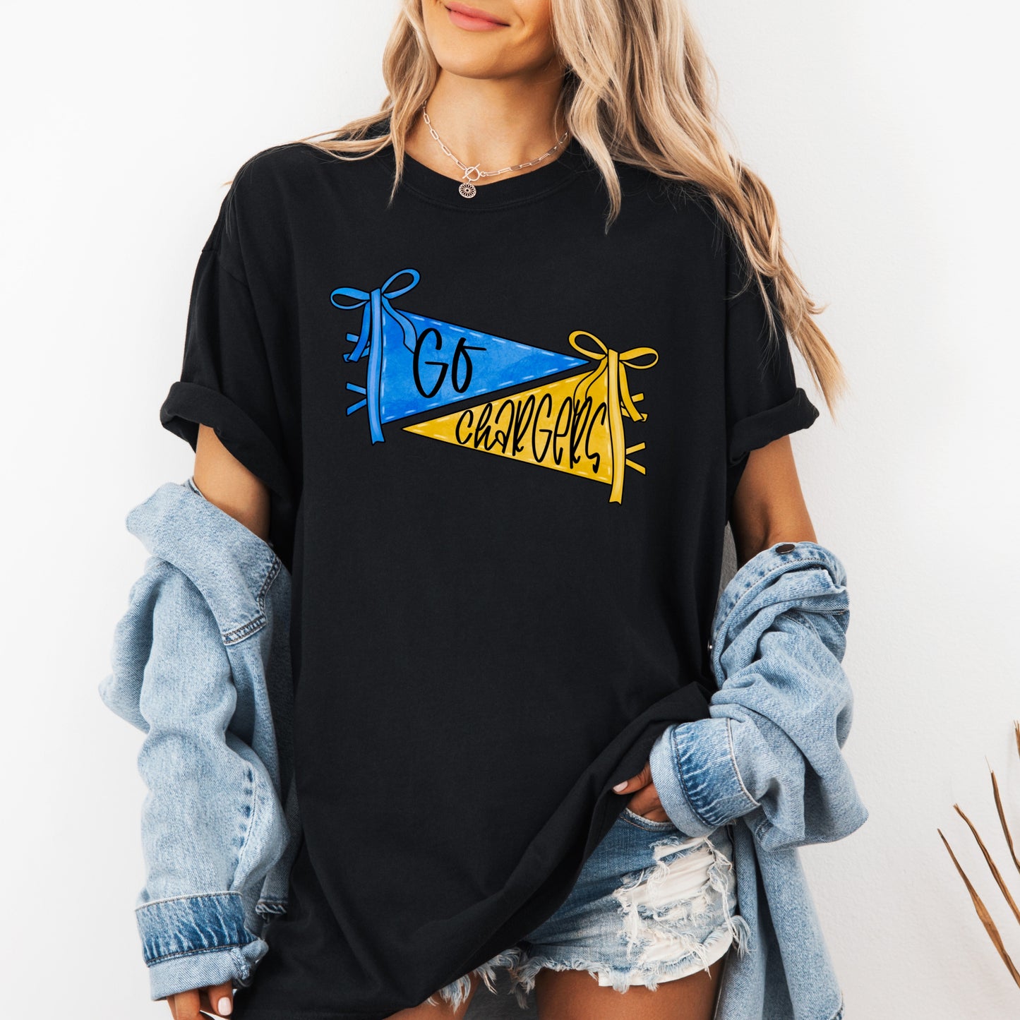 Go Chargers Pennant Flag T-Shirt