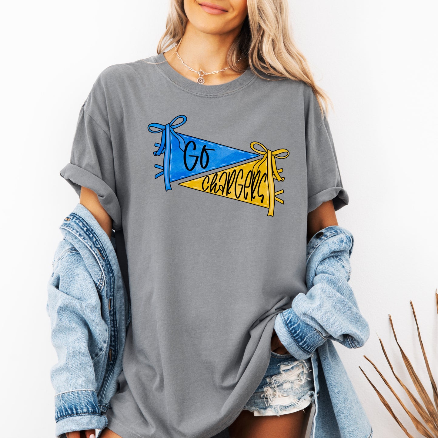 Go Chargers Pennant Flag T-Shirt