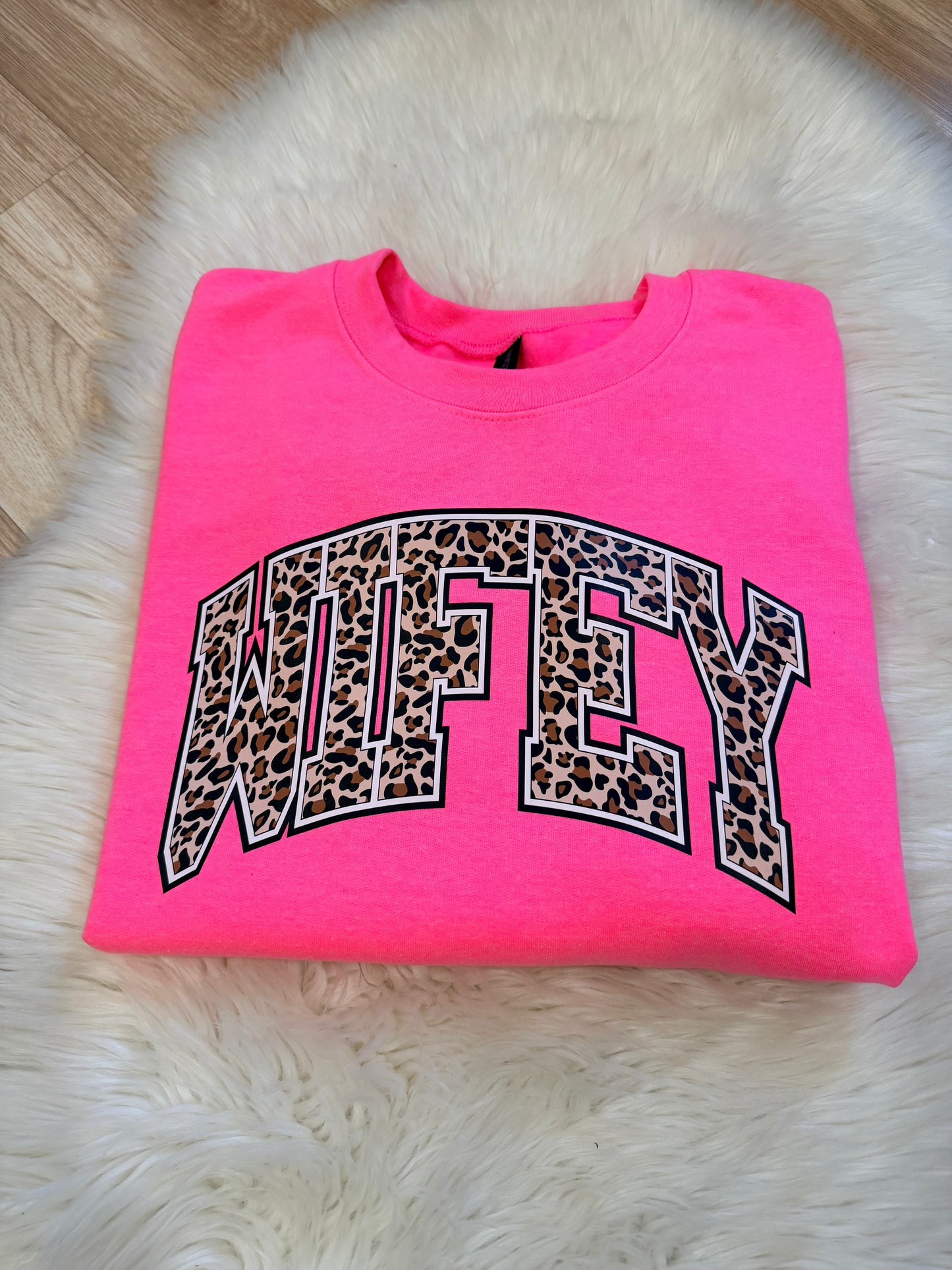 Cheetah Wifey Sweatshirt