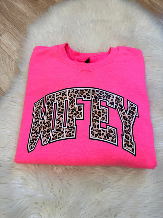 Cheetah Wifey Sweatshirt