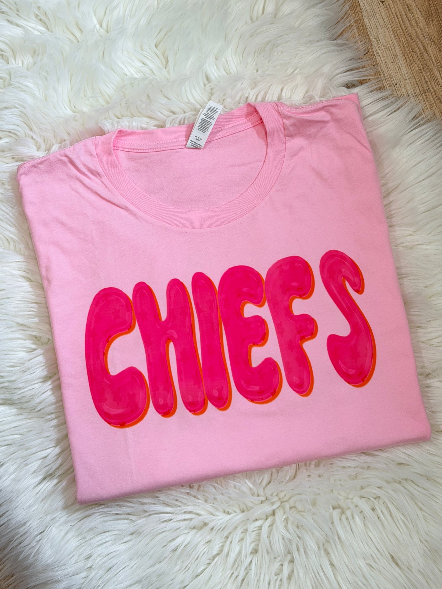 Pink/Orange Stars Bubble Mascot T-Shirt